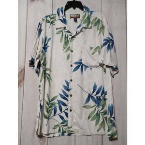 Havana Jack Shirt Men's‎ Extra Large Hawaiian White